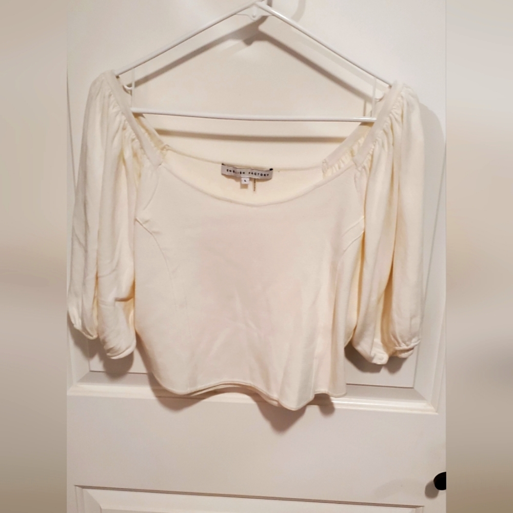 Cream Blouse From English Factory Brand